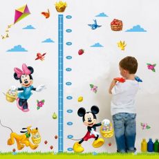 Nálepka na stenu meter Mickey a Minnie Mouse