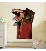 3D Nálepka na stenu - Zúrivý dinosaurus