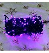 Exteriérová vianočná reťaz 210LED 21m fialová