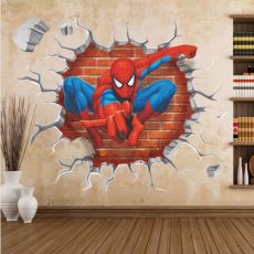 3D nálepka na stenu Spiderman