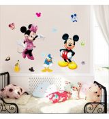 3D nálepka na stenu Myšiak Mickey s Myškou Minnie