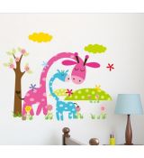 Nálepka na stenu Zvieratká - Žirafky