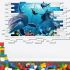 3D Nálepka - Podmorský život v stene II. 60 cm x 90 cm