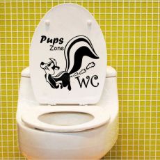 Nálepka na WC "Pups zone"