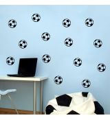3D nálepka na stenu Futbalové lopty