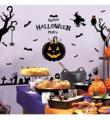 3D nálepka na stenu - Happy Halloween Party