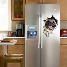 Nálepka na chladničku Pug