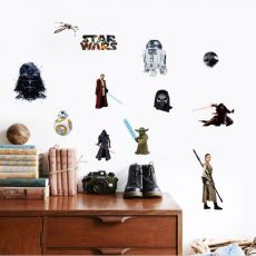 3D Nálepka na stenu Star Wars hrdinovia