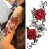 Dočasné tetovanie na telo Rose and Lilies
