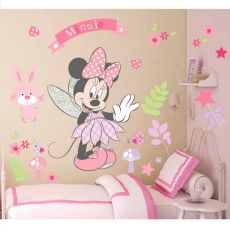 3D nálepka na stenu Myška Minnie