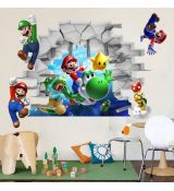 3D Nálepka na stenu Super Mario Bros