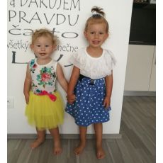 Detské šaty s tylovou sukňou 2 druhy