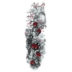 Dočasné tetovanie na telo Strom s ružami