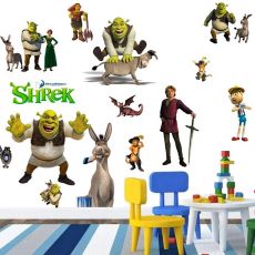 3D Nálepka na stenu Shrek