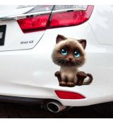 3D Nálepka na auto Rozkošná mačička