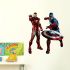 3D nálepka na stenu Avengers - Iron Man a Kapitán Amerika