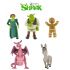 Postavičky Shrek, Fiona, Oslík, Perníček a Dračica