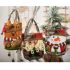 Vianočná textilná taška s rolničkou - 3 druhy