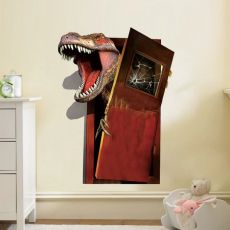 3D Nálepka na stenu - Zúrivý dinosaurus