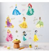 3D nálepka na stenu princezné