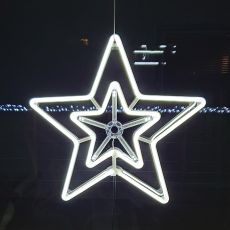 LED Hviezda do okna