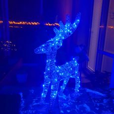 LED Vianočný sob Modrý