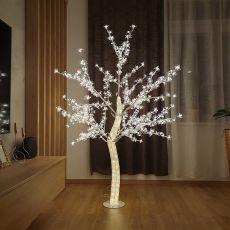 LED svietiaci strom 180cm teplá biela