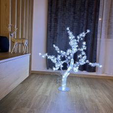 LED svietiaci strom 100cm studená biela