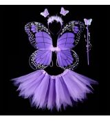 Karnevalový kostým Fialový Motýlik
