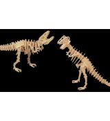 Drevená 3D stavebnica - Tyranosaurus T-REX 2in1