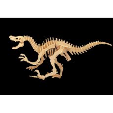 Drevená 3D stavebnica - Velociraptor stredný