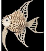 Drevená 3D stavebnica - Zlatá rybka