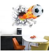 3D Nálepka na stenu Futbalová lopta