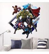 3D nálepka na stenu Avengers hrdinovia