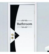 Nálepka na kúpelňové dvere Bathroom