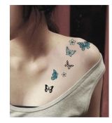 Dočasné tetovanie na telo - "motýle"