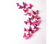 3D dekorácia Motýle ružové alebo modré Ružová