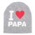 Detská bavlnená čiapka s nápisom I love mama, I love papa